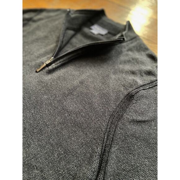 TOMMY BAHAMA Reversible Grey/Black 1/4 Zip Pima Cotton Sweater sz XXL - Picture 3 of 15